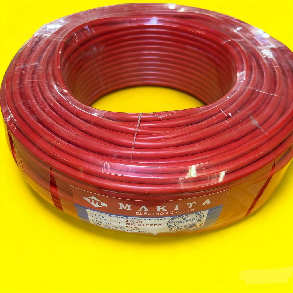Kabel Mic Stereo Makita 100 Meter 2x20 100m 1 Roll Original MAKITA