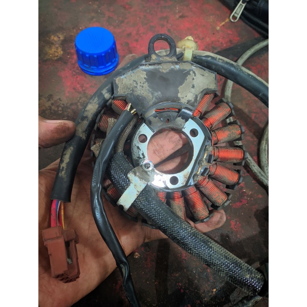 Spul honda k44 starter halus motor beat eco/vario 110 led/Scoopy esp/beat fi/pop original copotan se