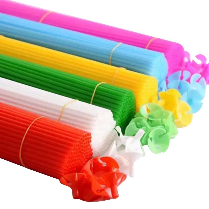 [SATUAN] Stik Balon Latek / Latex Balloon Stick + Cup Holder / Pegangan Tangkai Balon Panjang