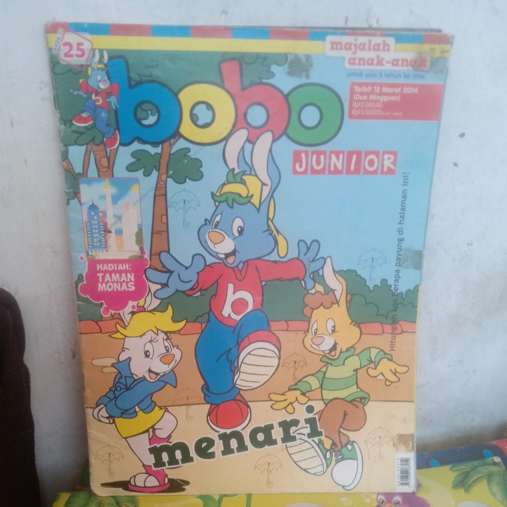 buku majalah Bobo junior menari