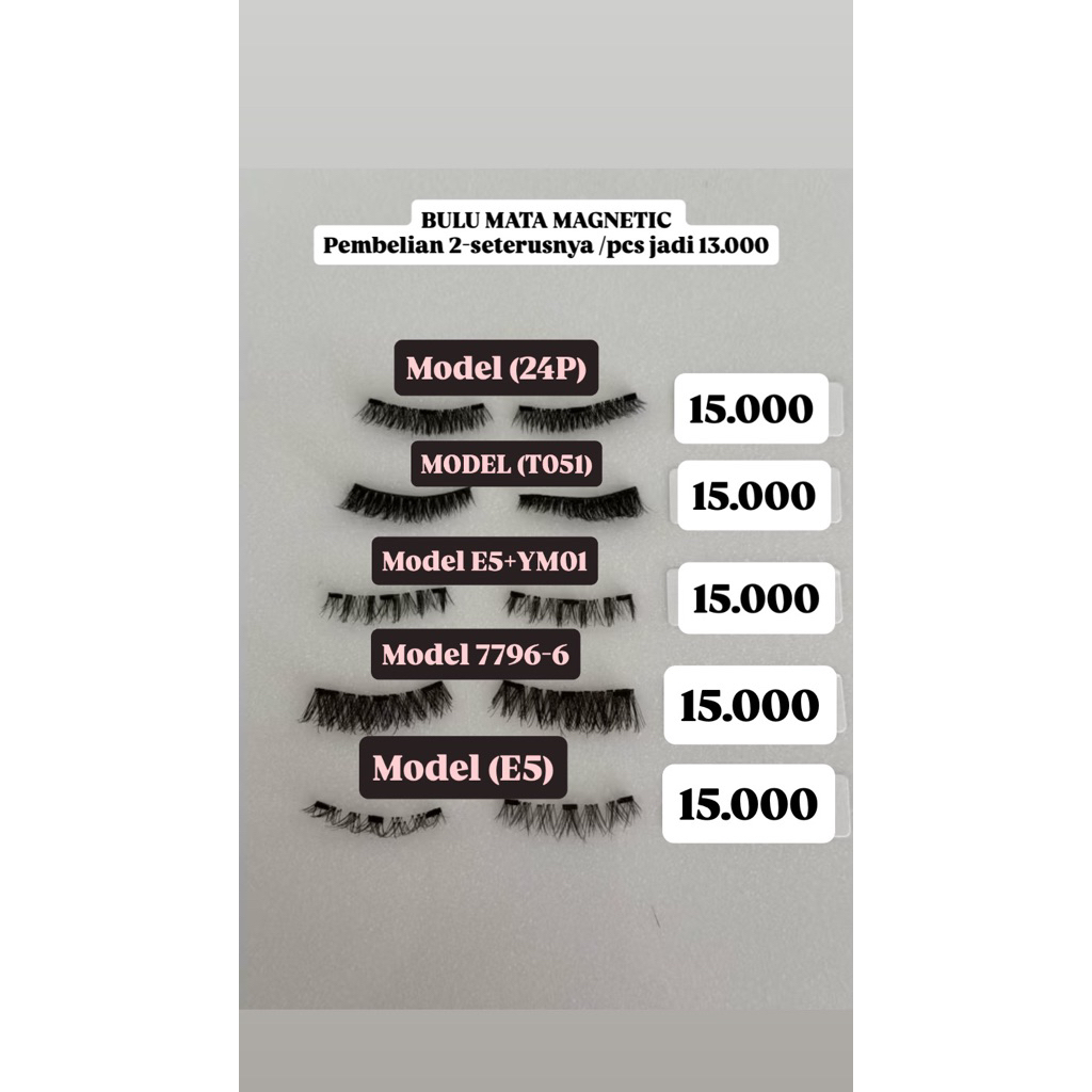 Bulumata magnetic fake eyelash magnetic