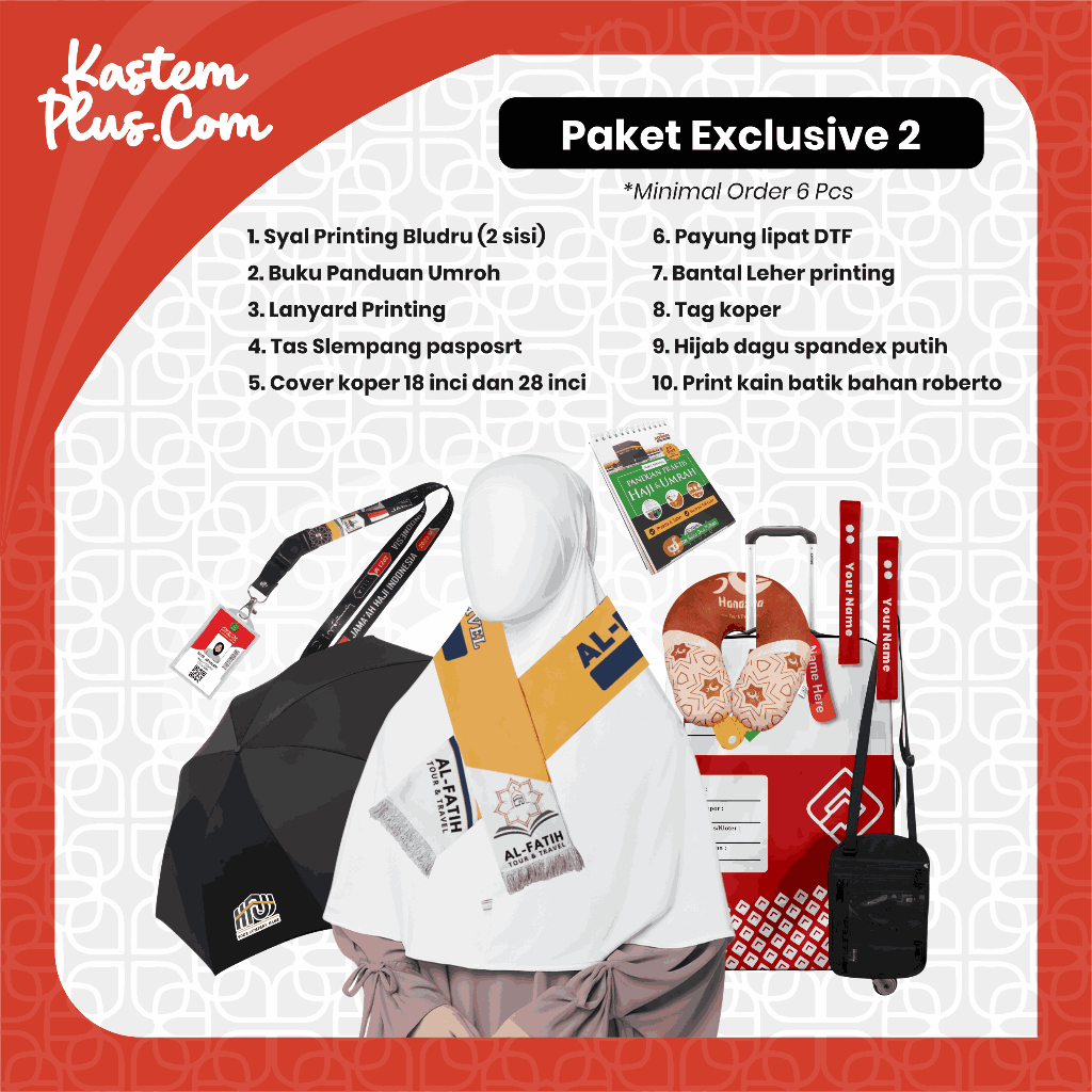 Travel Kit Umroh Haji Custom Exclusive Perlengkapan Travel Umroh Lengkap | Travel Kit Haji Umroh