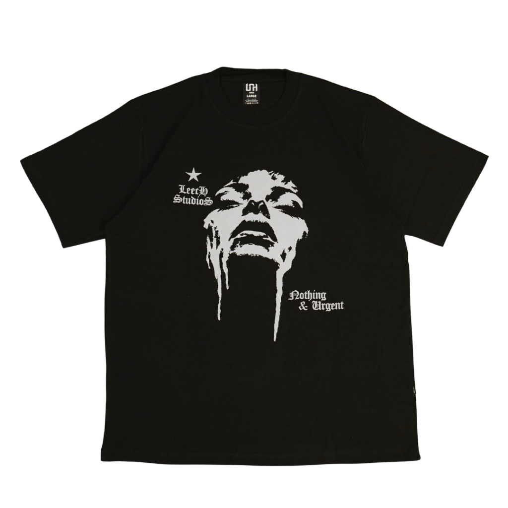 T-Shirt Oversize | Nothing Black | Leech.co