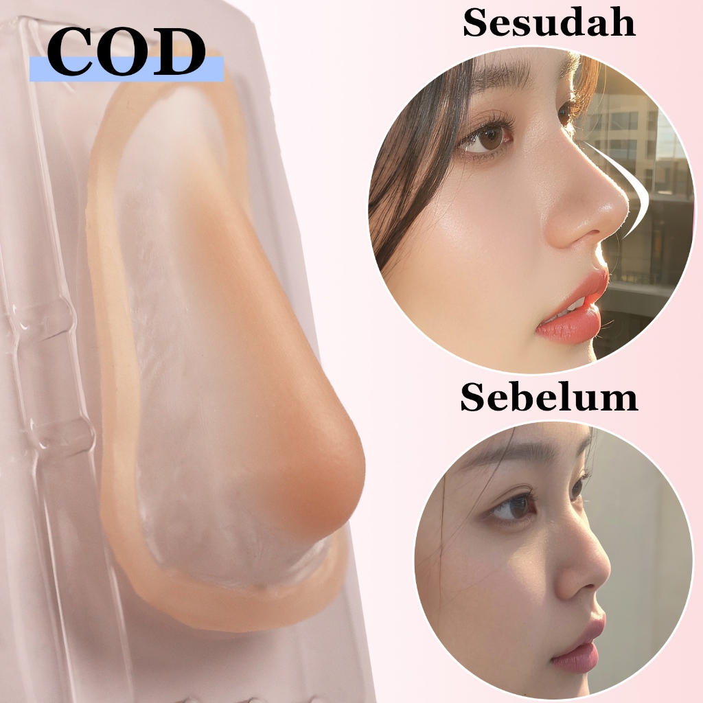 Cosplay Anime Hidung Palsu Silikon Tempel Alat Pemancung Hidung Mancung Instan Nose Up 3D SFX Makeup