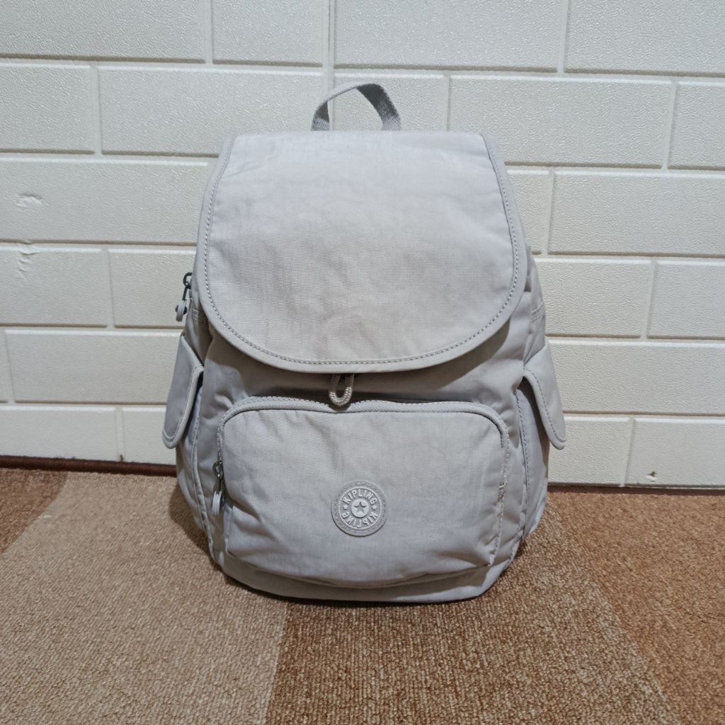 Tas Kipling City Pack S Backpack Womens Original Easy Grey Ransel Kecil Wanita Daily Outdoor