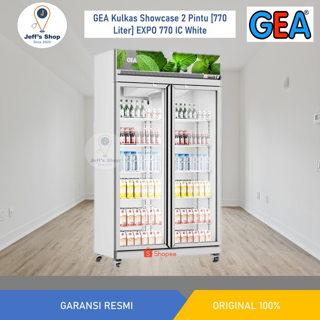 GEA Kulkas Showcase 2 Pintu [770 Liter] EXPO 770 IC White