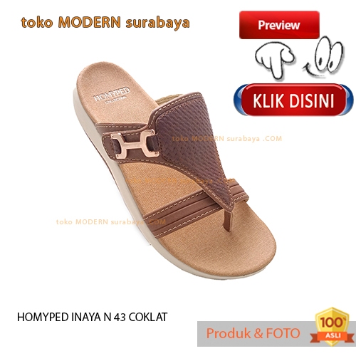 Sandal wanita casual sendal selop jepit  trepes HOMYPED INAYA N