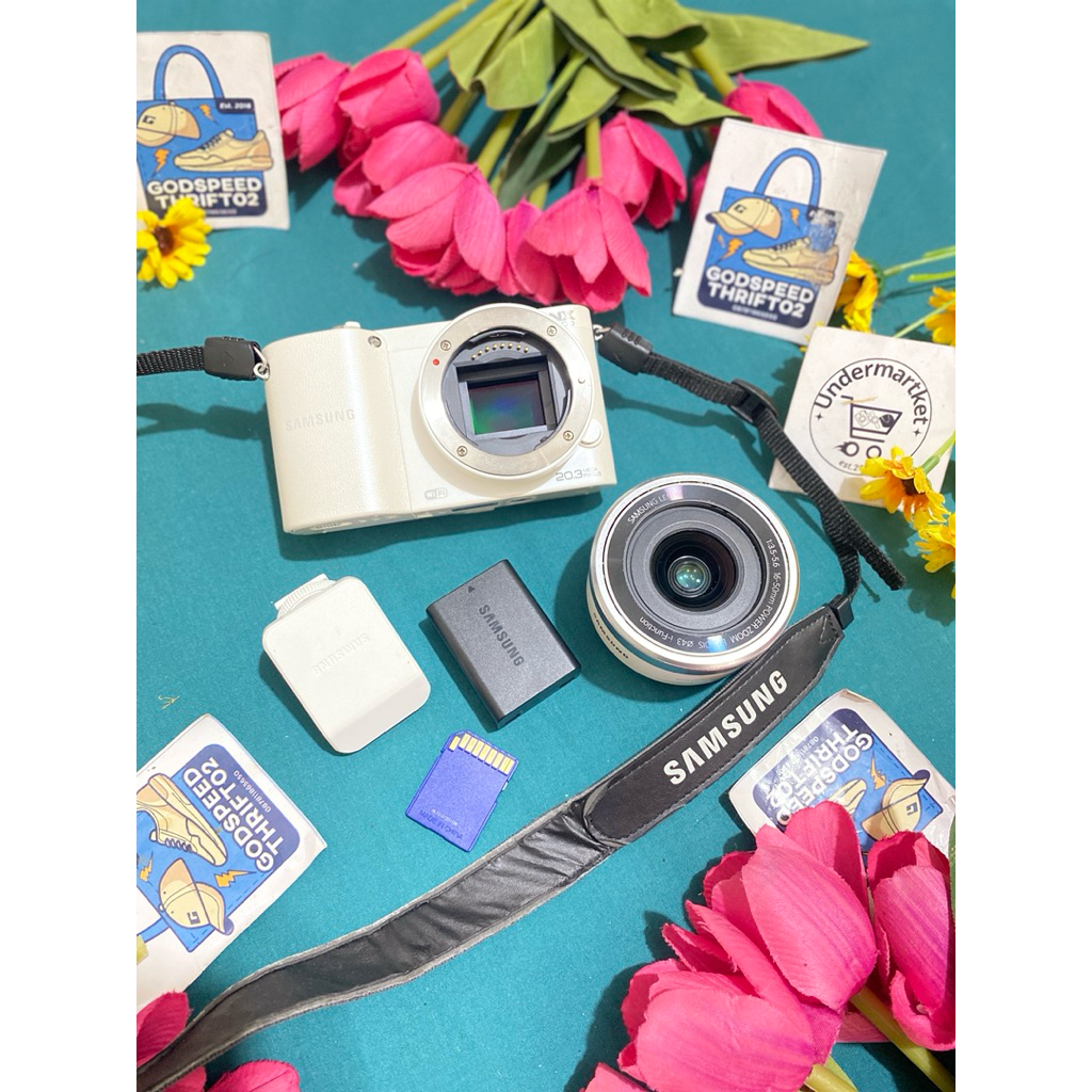 Camera Mirrorless Samsung NX1000 White series 20.3 MegaPixels Builtin WiFi