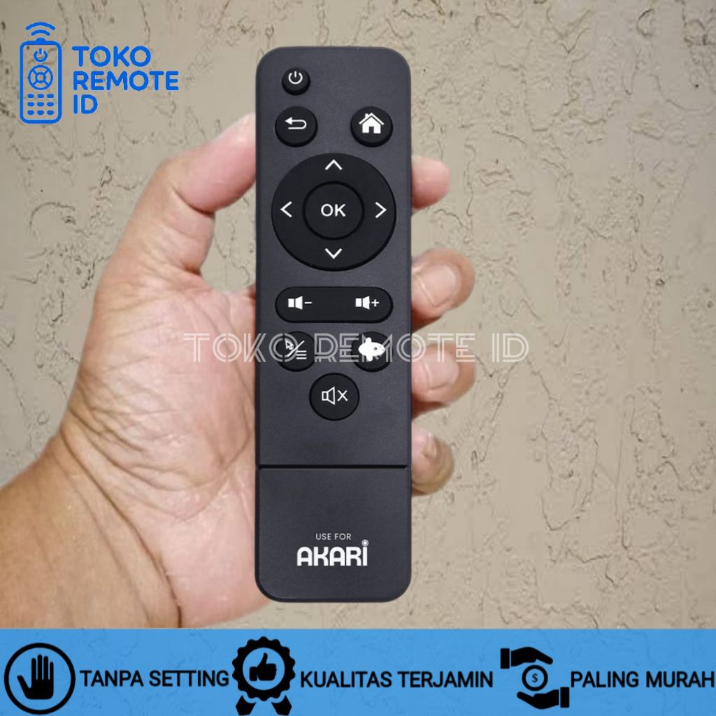 REMOT REMOTE STB XL HOME AKARI AX512 SET TOP BOX ANDROID TV BOX - INDIBOX AX117 RCA-117