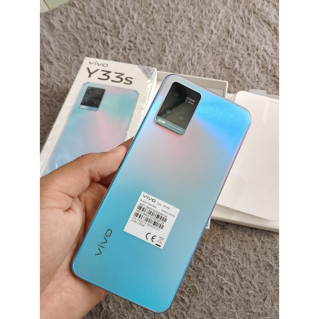 Vivo Y33s ram 4/128GB second fullset mulus siap pakai