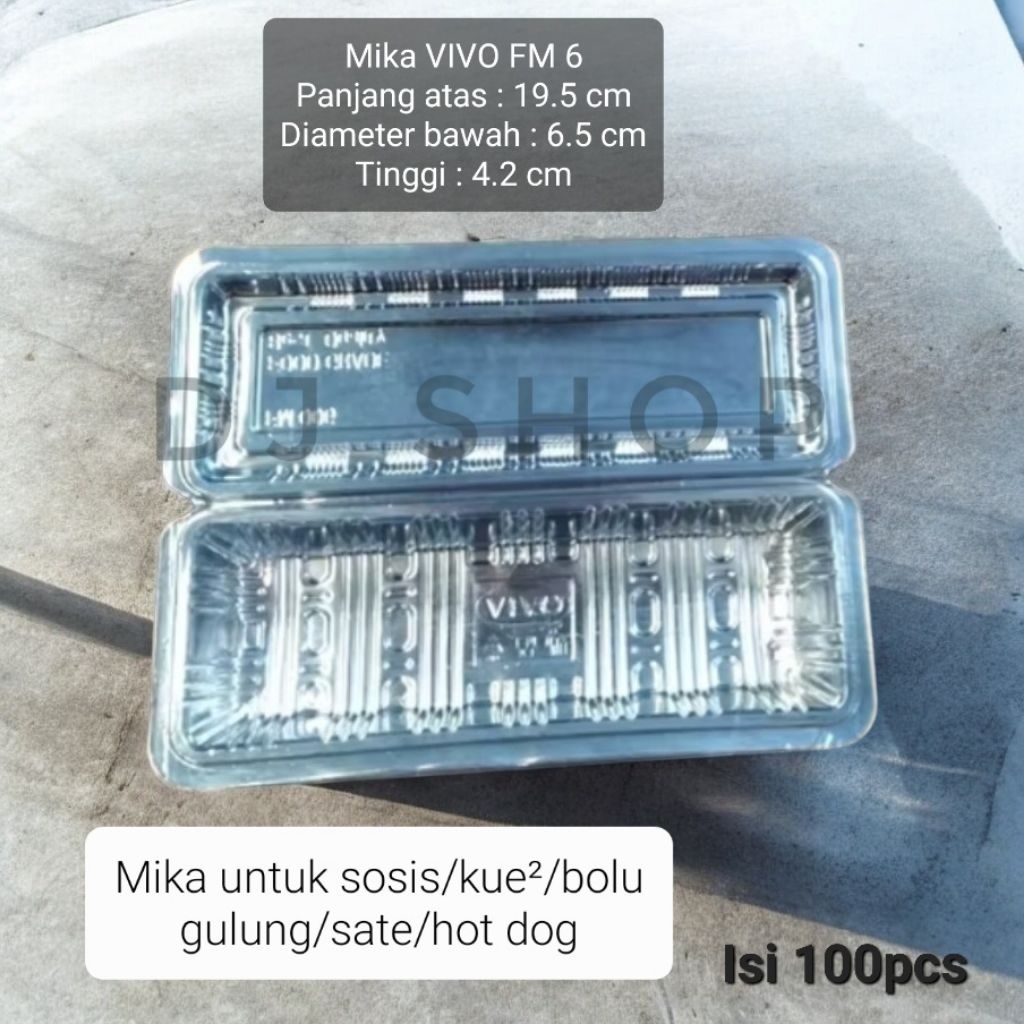 MIKA FM 6 merk VIVO/mika sosis, bolu gulung, sate, hotdog, kue²