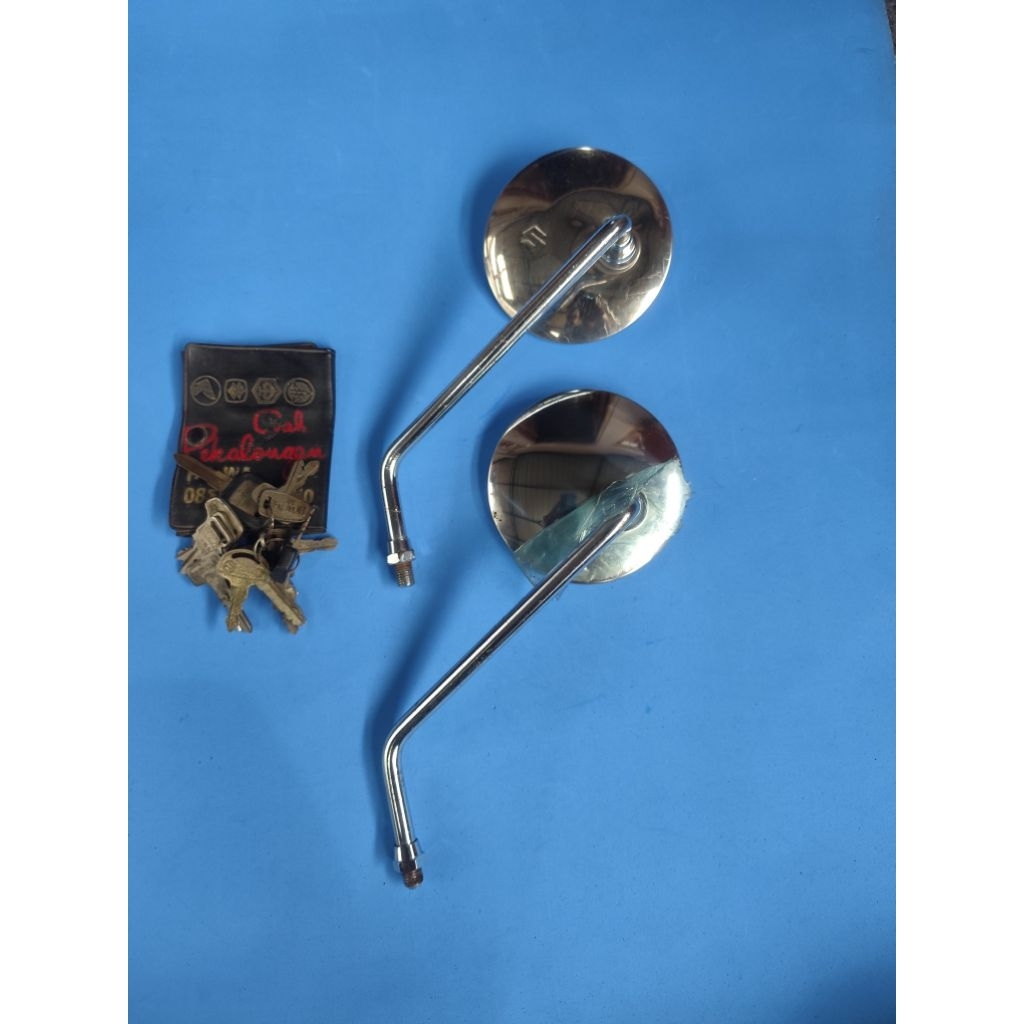 Spion Suzuki kiri Suzuki A100 GP100 125 TRS GT185 ulir 14