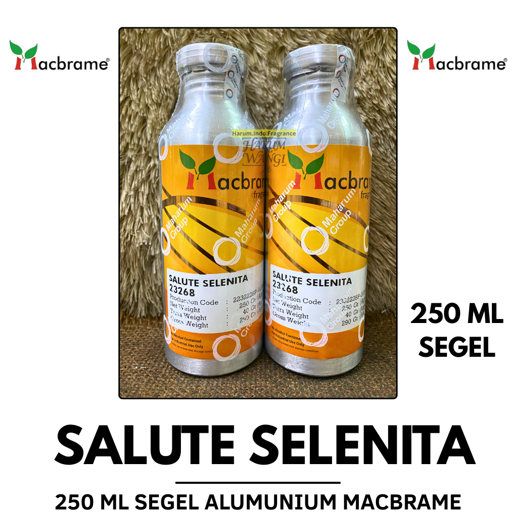 Bibit Parfum  MACBRAME // SALUTE SELENITA 250 ML SEGEL Alumunium