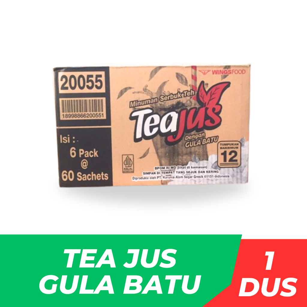 Tea Jus Gula Batu - 1 Dus
