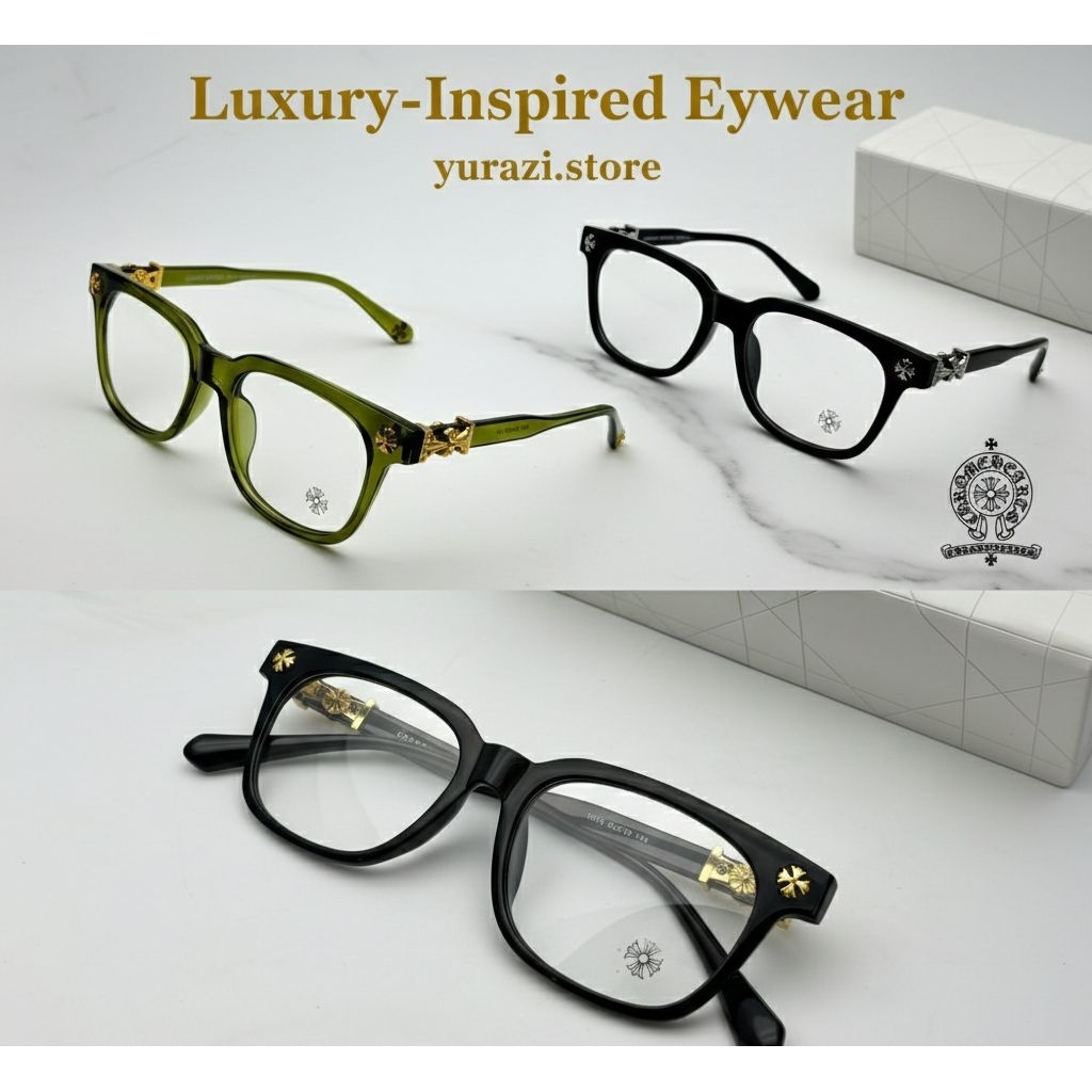 Frame Kacamata Wanita & Pria LUXURY 9065 – Desain Mewah Elegan | Siap Lensa Minus