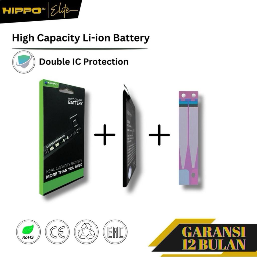 Hippo Baterai Iphone 7 Plus 7+ Battery Batre Original Celll Batere Premium