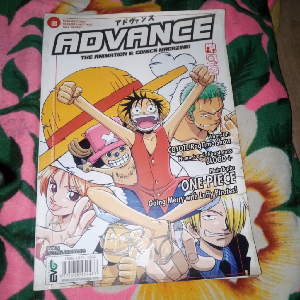 ONE PIECE, majalah Advance + poster gedhe