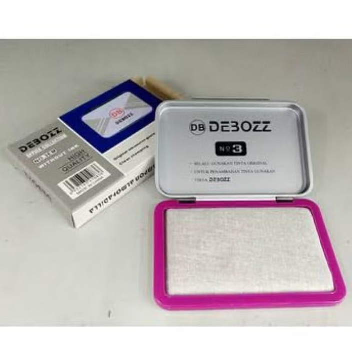 BANTALAN CAP/ STEMPEL/ STAMP PAD KECIL KOSONG DEBOZZ NO.3