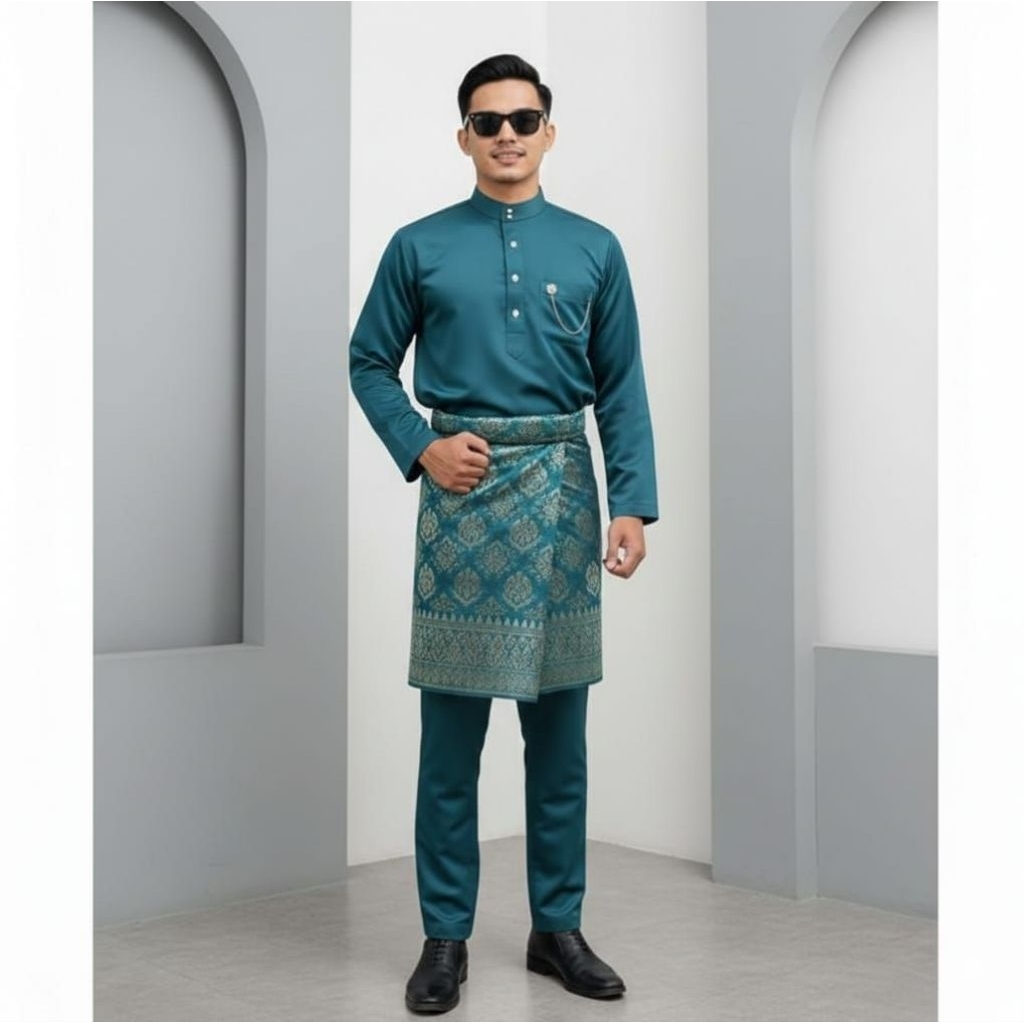 [MYESHA] Satu set baju kurung melayu pria adat malaysia