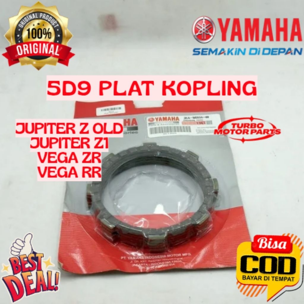 PLAT KOPLING ORIGINAL YAMAHA KODE 5D9, PLAT KOPLING JUPITER Z OLD, PLAT KOPLING JUPITER Z1, PLAT KOP