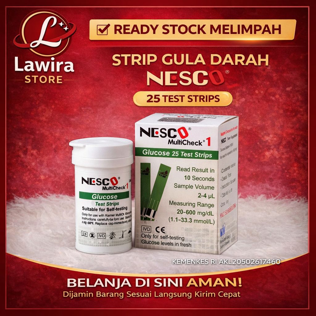 Glucose Nesco strip Gula darah Nesco / Nesco Gula / Glukose nesco