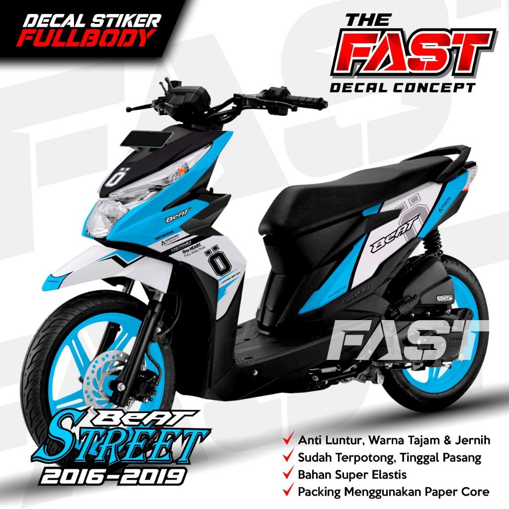 Stiker Decal Beat Street 2016-2019 Fullbody Anti Air Motif Simpel Keren