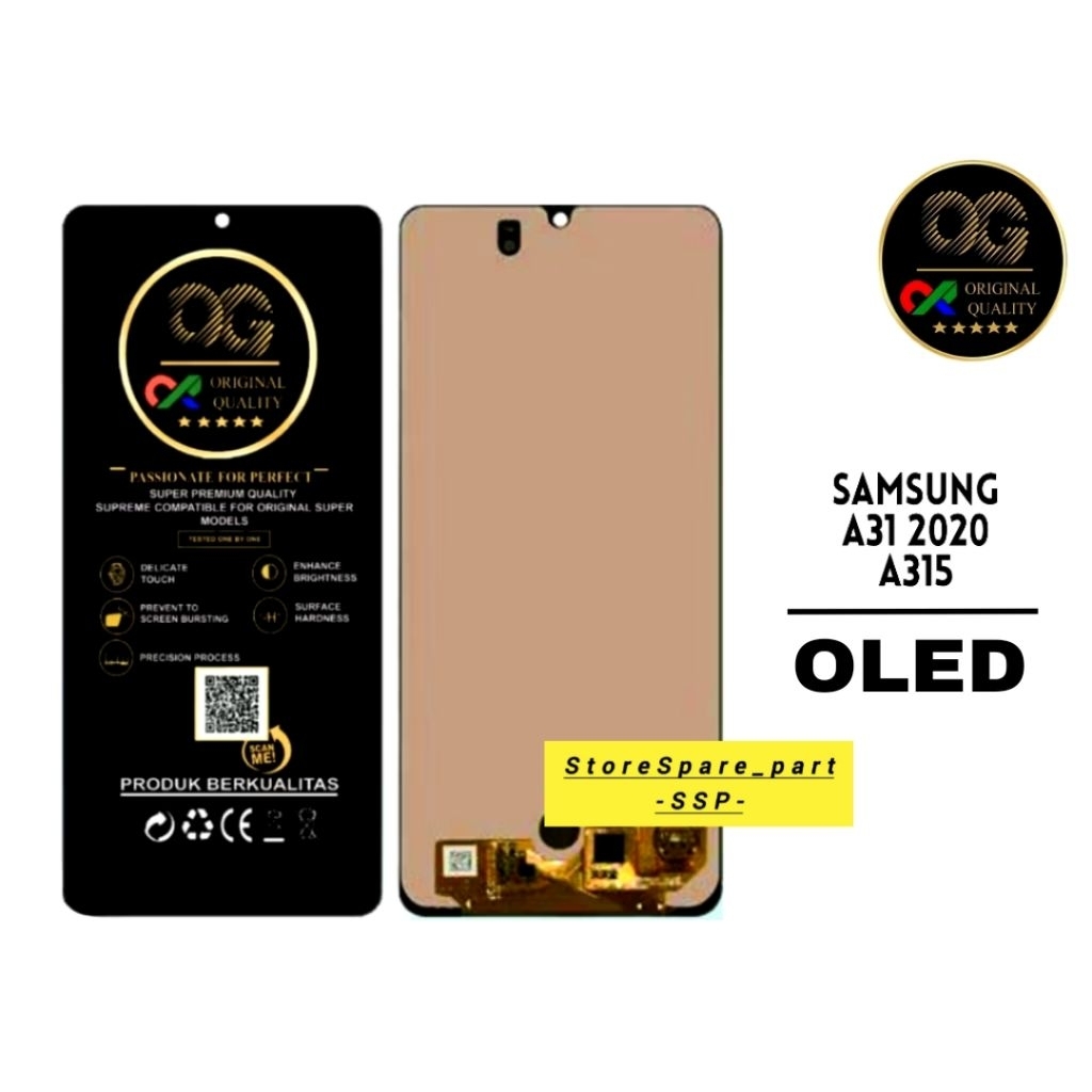 LCD TOUCHSCREEN ORIGINAL SAMSUNG A31/A315 OLED/AMOLED OG SUPER