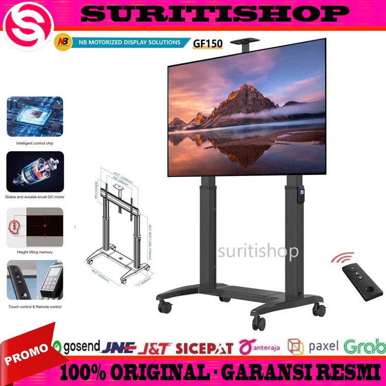 NORTH BAYOU GF150 BRACKET STANDING 75 Inch - 120 Inch NORTH BAYOU