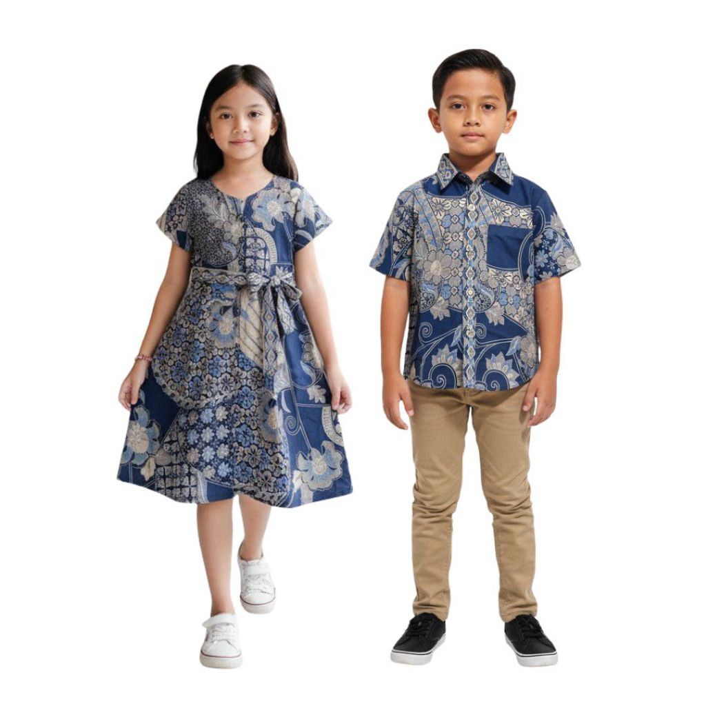 BATIK ANAK 013 SIP-001 SIP-DRESS KEMEJA ANAK-COUPLE FAMILY SET-BATIK I ONE