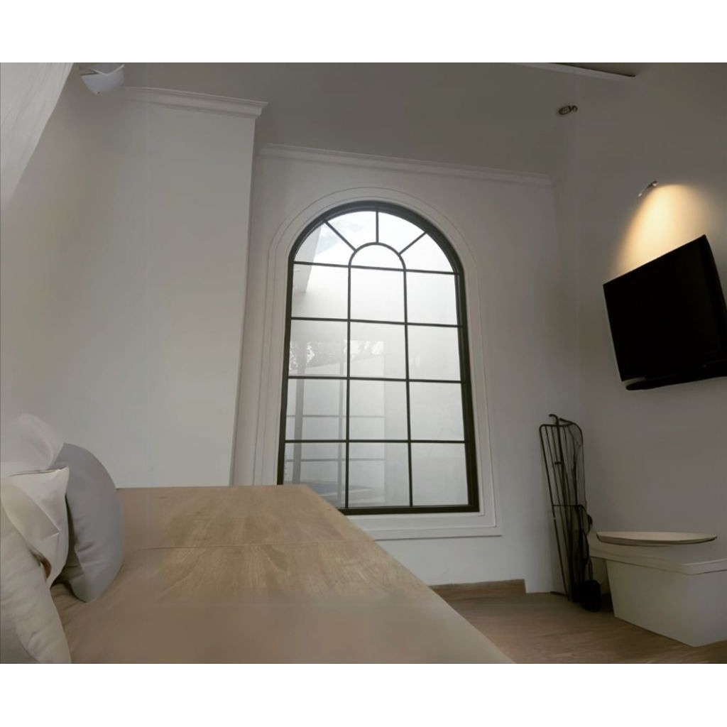 custom jendela lengkung alumunium Ykk 210 x 120