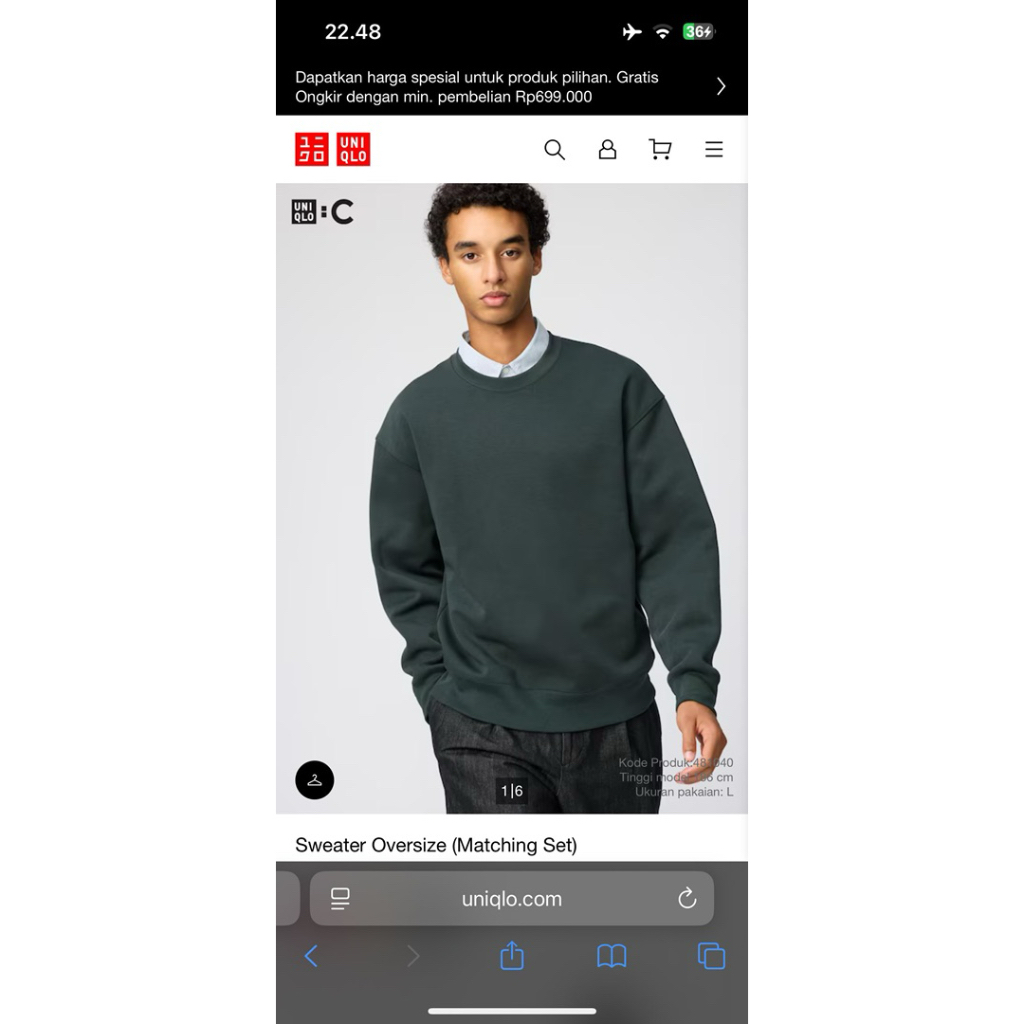 preloved sweater gu uniqlo