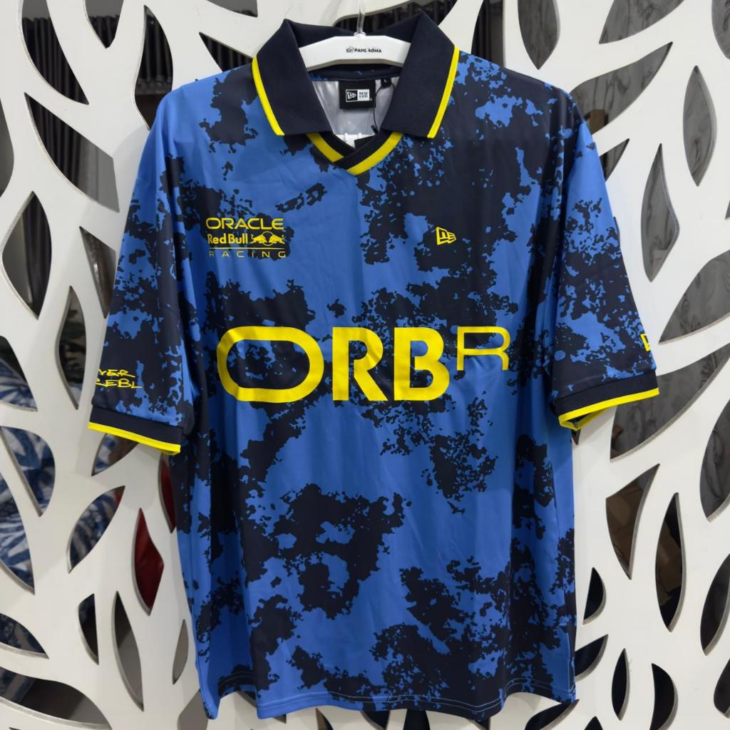 Baju Kaos Red Bull Racing New Era Graphic Collared Soccer Shirt