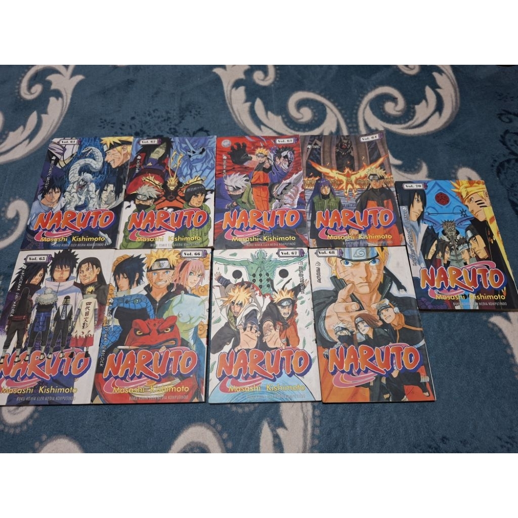 Komik Naruto set vol 61-70 (Min vol.69)
