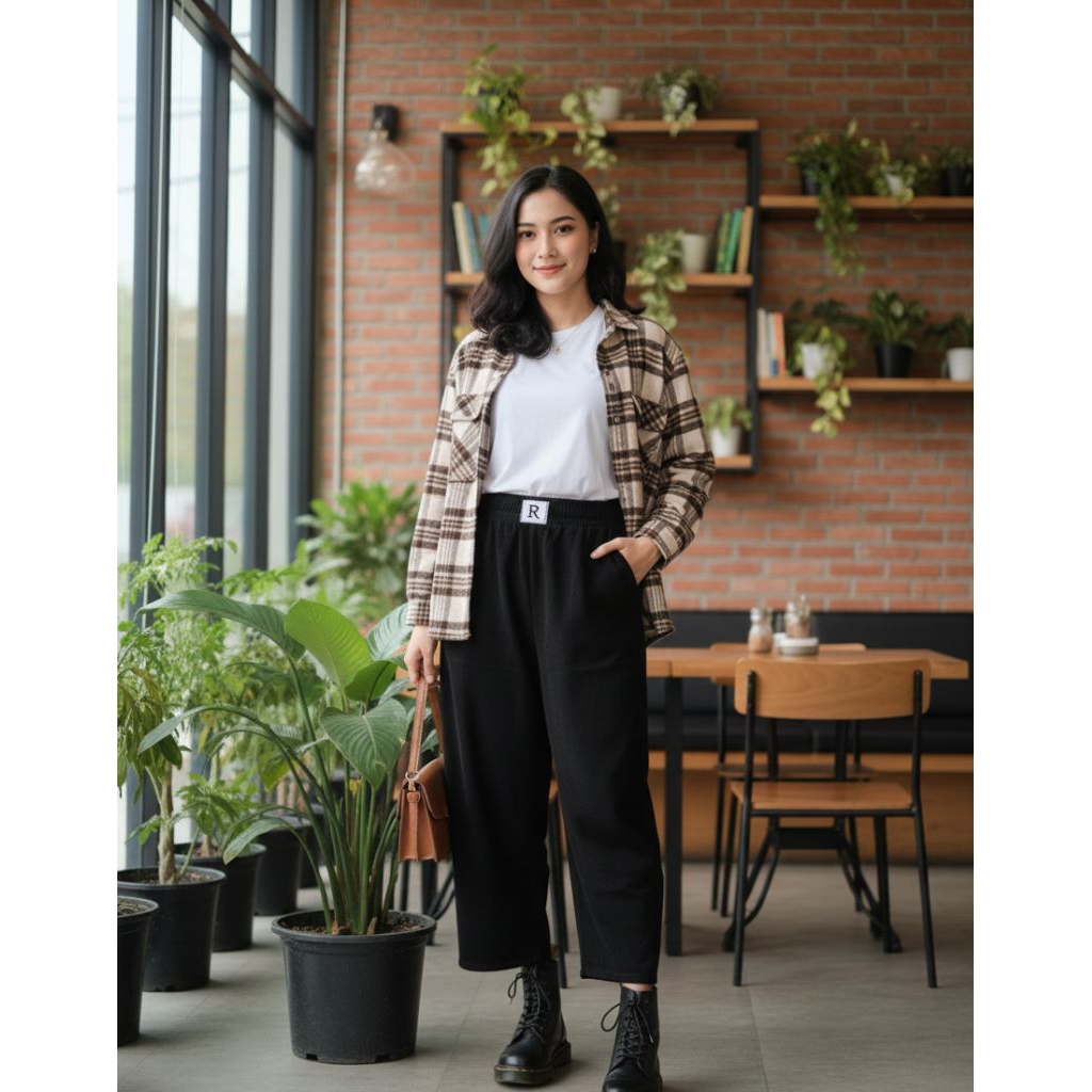 Celana Corduroy Hitam