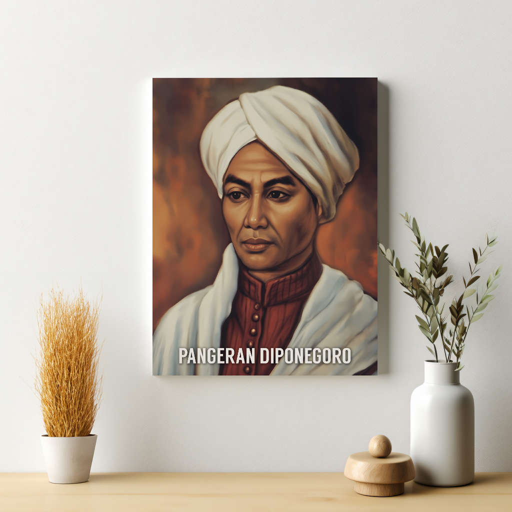 Poster Pahlawan Pangeran Diponegoro Dekorasi Hiasan Dinding