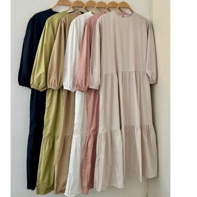 Alena Midi Elle Tunic | Atasan Wanita Hako gamis Midi