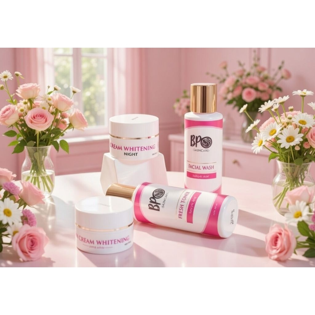 BPO || 4 IN 1 BPO SUPERSKIN WHITENING || GLOWING HANYA DENGAN 1 PAKET BPO SUPERSKIN