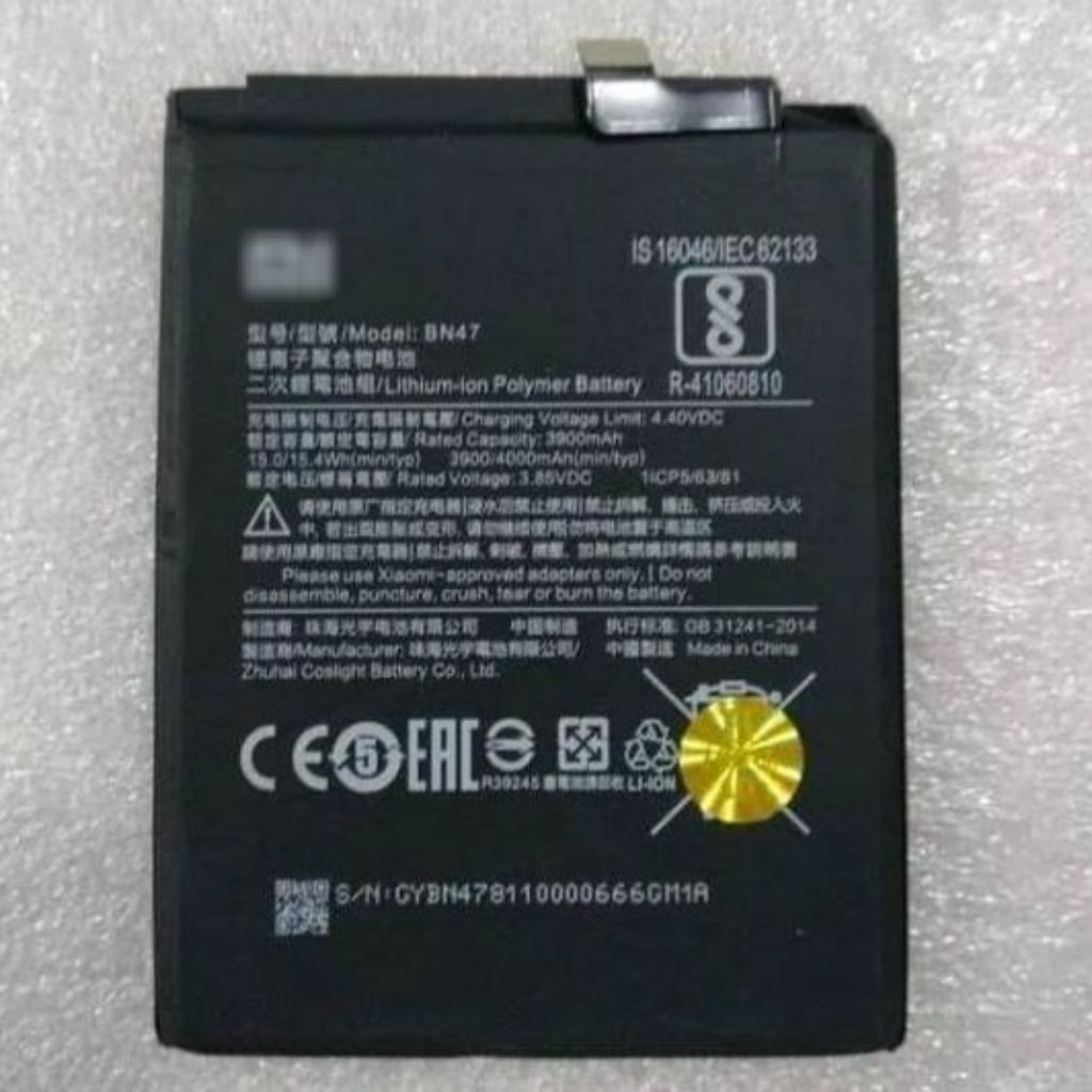 Batre Baterai HP XMI REDM 6 PRO / Mi A2 Lite Model Battery Batrei BN47 BN-47