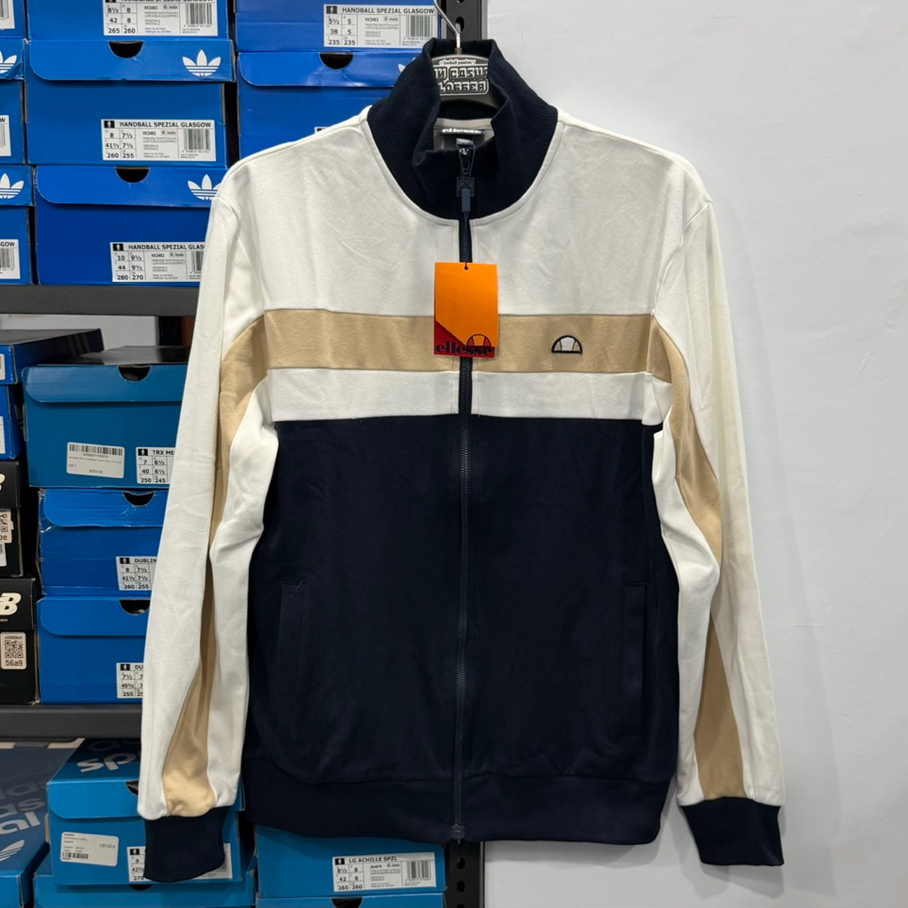 Ellesse Anzios Fleece Tracktop Offwhite Navy