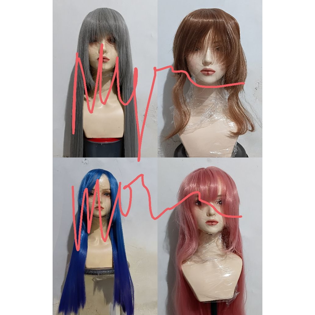 Wig Daily Cosplay Rin Toshsaka Sakura Kinamoto Yae Miko Noah Windbreaker
