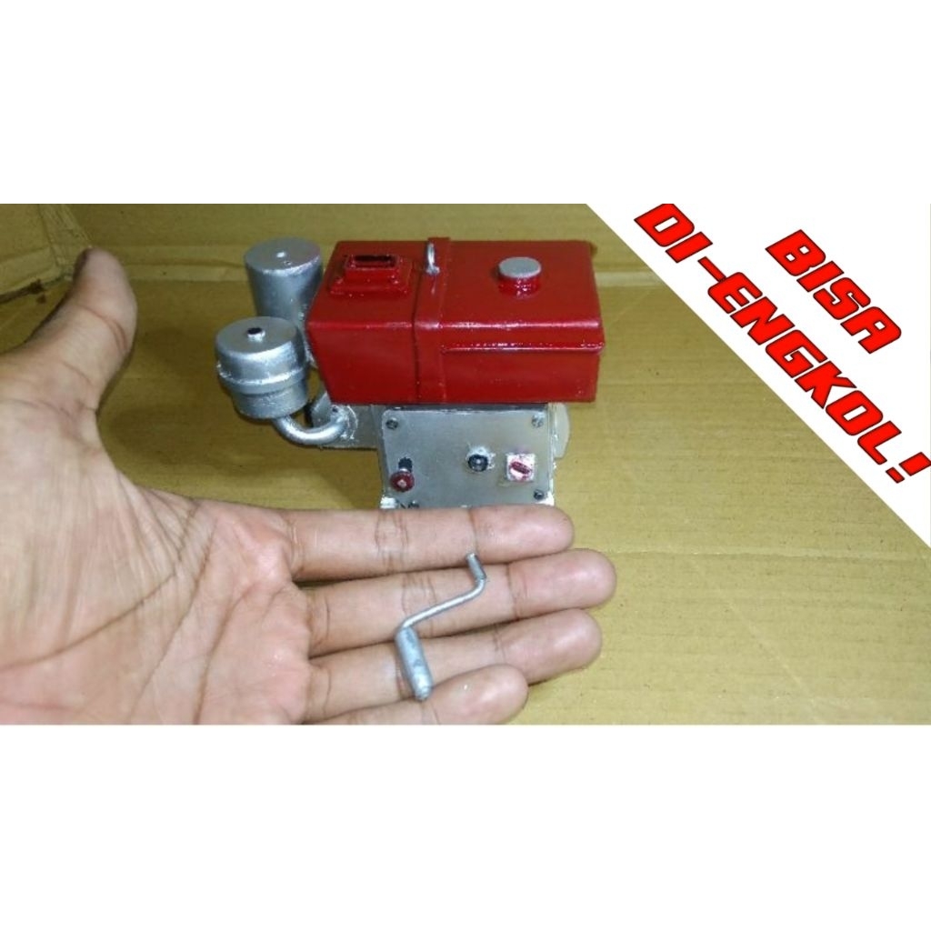 PROMO  Mainan Miniatur diesel bisa di engkol keluar asap