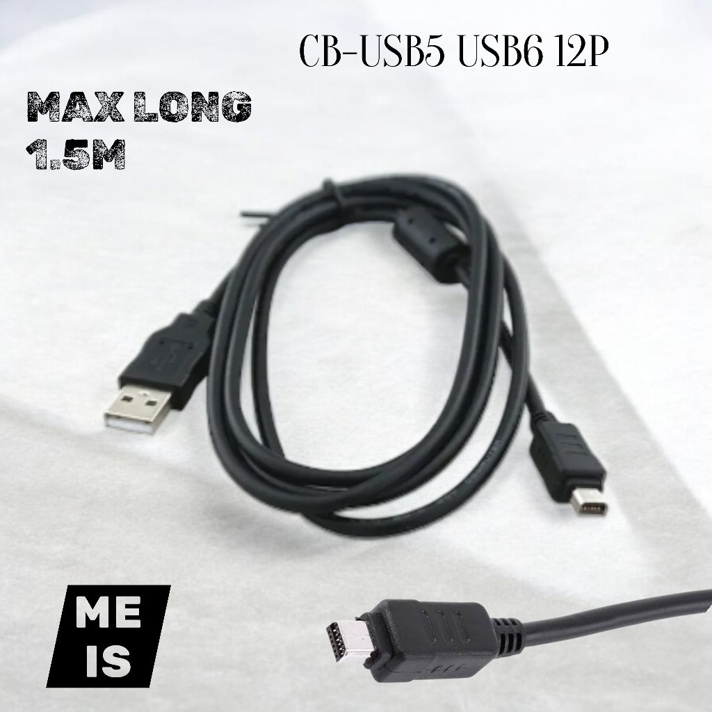 Kabel Charger USB Olympus Stylus MJU 500 600 700 710 800 810 - Kabel Plug 12Pin