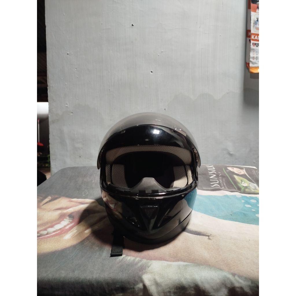 Helm Full Face NHK Ukuran M Warna Hitam Doff