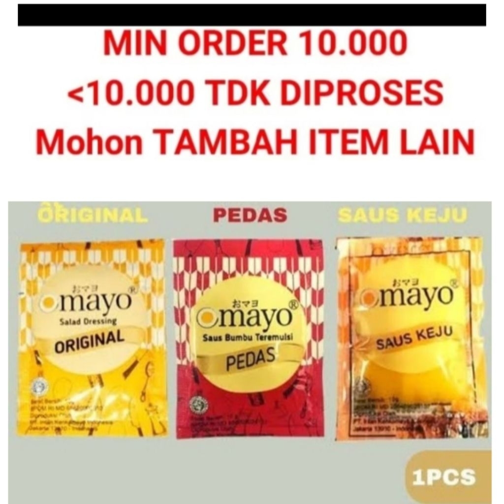 Mayonaise mayones original dan pedas hot saus keju cheese sauce salad dressing segaru foods OMAYO 10