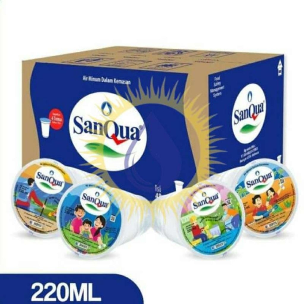 Sanqua Gelas 220ml (Karton/Dus)