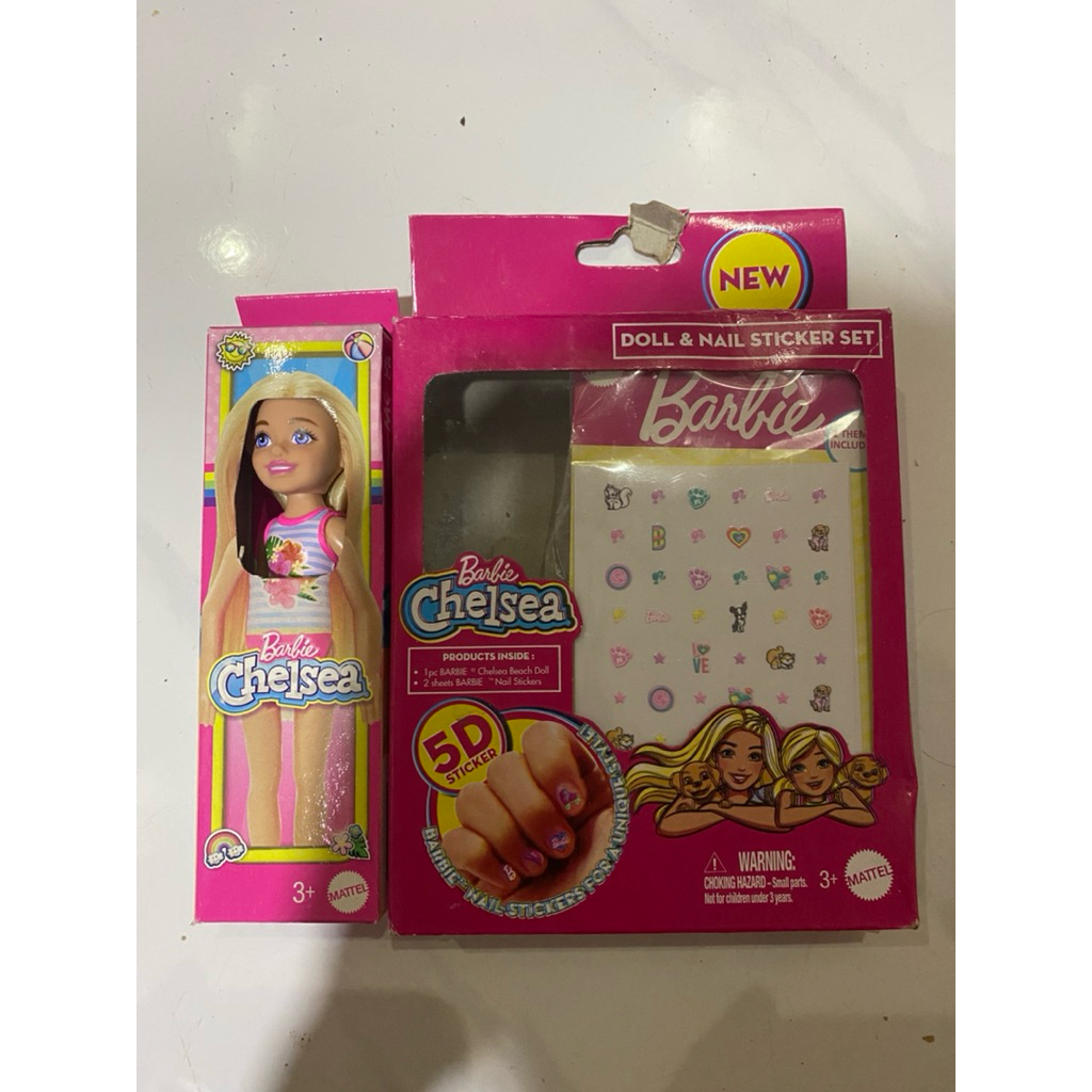 Barbie chelsea nail sticker set original
