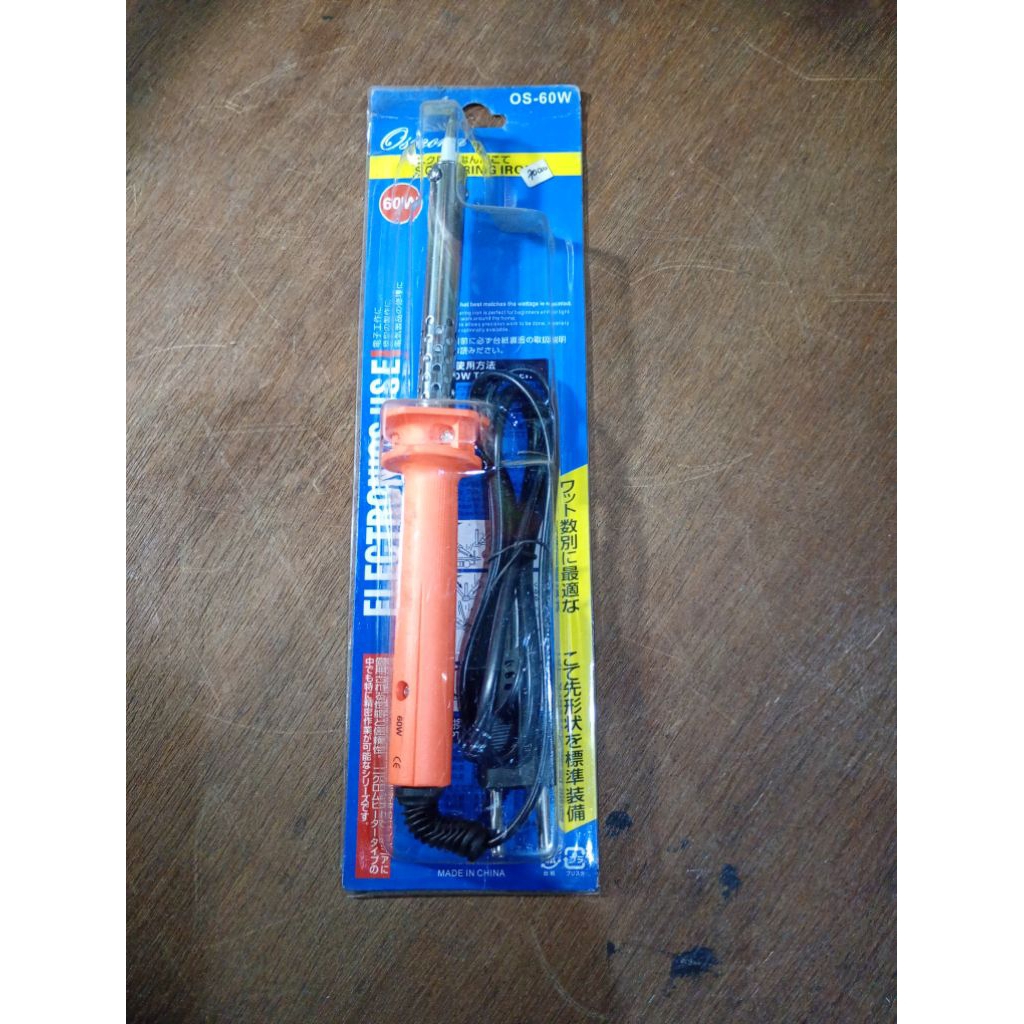 SOLDER LISTRIK 60 WATT ORI DENGAN UJUNG BATANG SOLDER KRISTAL OS-60W