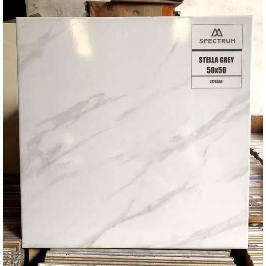 Keramik Lantai Halus 50x50 SPECTRUM Stella Grey
