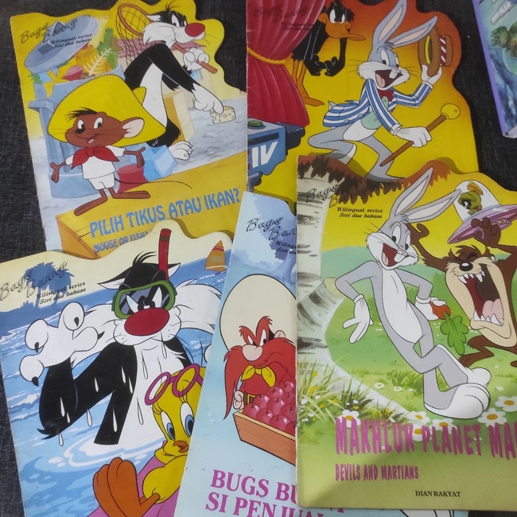 buku anak lawas || Dian rakyat || bugs bunny || dua bahasa || thn 1994