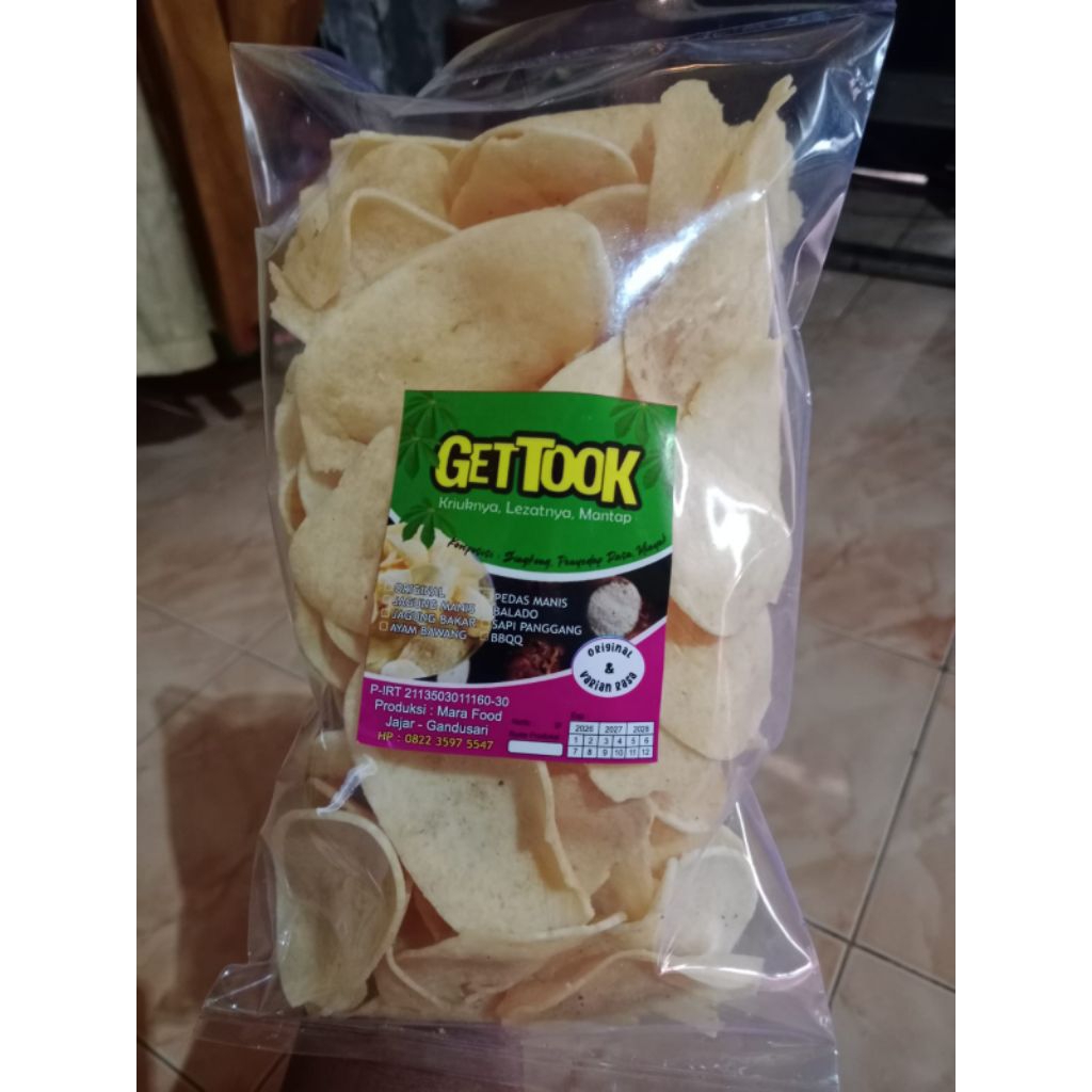 KERIPIK GETUK SINGKONG / KERIPIK GETUK PEDAS MANIS / KERIPIK GETUK ORIGINAL